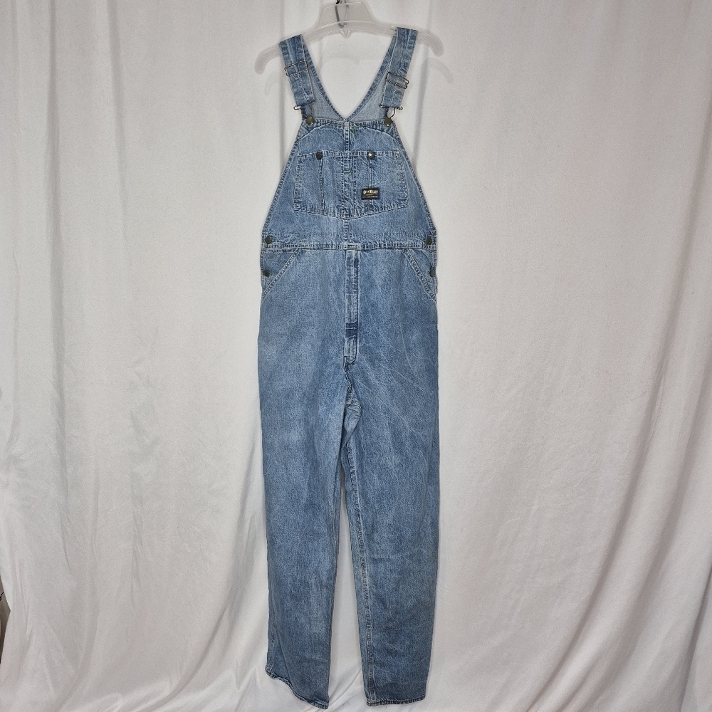 OshKosh B'Gosh Vintage Denim Overalls - Size 38 ** Stained